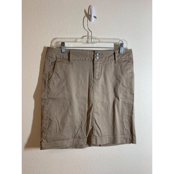 Dickies Dresses & Skirts - Dickies Khaki Pencil Skirt Womens Size 9 Beige AC4